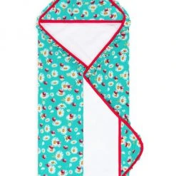 Posh Peanut Ladybug Ruffled Hooded Towel For Kids