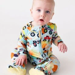 Posh Peanut Baby Boy's Monster Trucks One-Piece Footie For Kids 8 Posh Peanut Baby Boy's Monster Trucks One-Piece Footie For Kids -POSH PEANUT Shop unnamed file 123