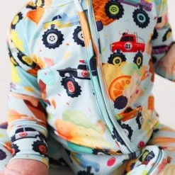 Posh Peanut Baby Boy's Monster Trucks One-Piece Footie For Kids 9 Posh Peanut Baby Boy's Monster Trucks One-Piece Footie For Kids -POSH PEANUT Shop unnamed file 124
