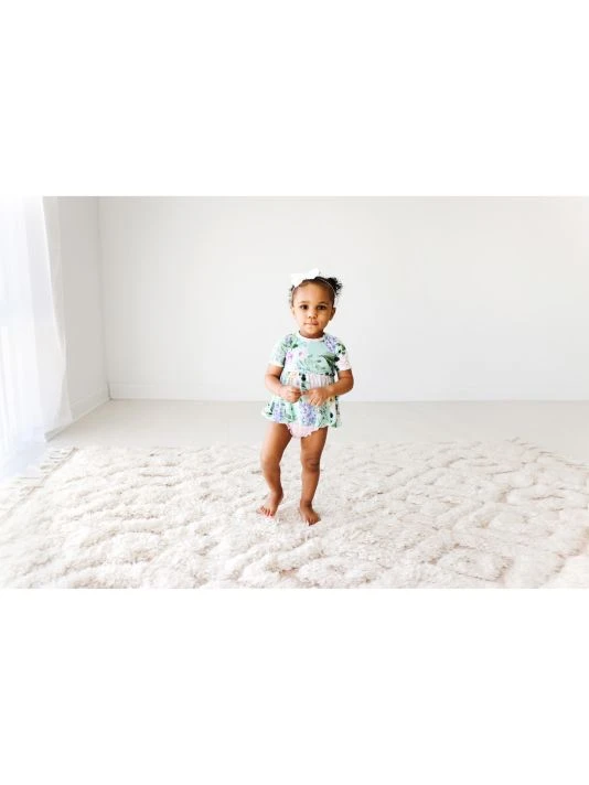 Posh Peanut Baby Girl's Erin 2-Piece Floral Short-Sleeve Peplum Top & Plaid Bloomer Set For Kids 8 Posh Peanut Baby Girl's Erin 2-Piece Floral Short-Sleeve Peplum Top & Plaid Bloomer Set For Kids - Image 6