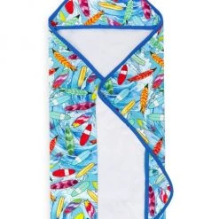 Posh Peanut Wave Hooded Towel For Kids