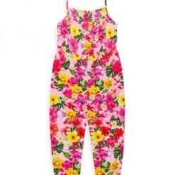 Posh Peanut Little Girl's & Girl's Malana Smocked Jumpsuit For Kids