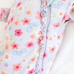 Posh Peanut Baby Girl's Carissa One-Piece Sleeveless Ruffled Sleep Bag For Kids -POSH PEANUT Shop unnamed file 379