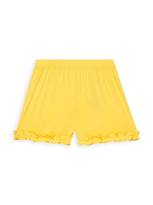 Posh Peanut Little Girl's & Girl's Malana Hawaiian Hibiscus Peplum Top & Ruffled Shorts Set For Kids 5 Posh Peanut Little Girl's & Girl's Malana Hawaiian Hibiscus Peplum Top & Ruffled Shorts Set For Kids - Image 3