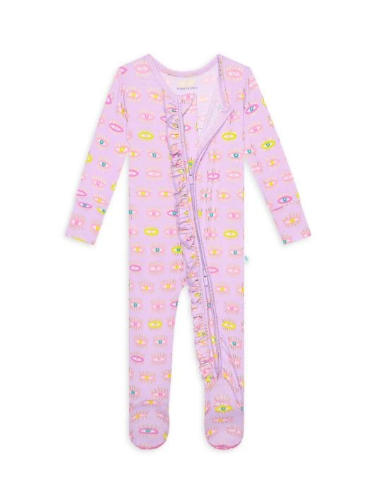 Posh Peanut Baby Girl's Cleo Ruffled Footie For Kids 3 Posh Peanut Baby Girl's Cleo Ruffled Footie For Kids