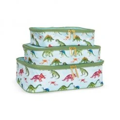 Posh Peanut Kid's Buddy Dinosaur 3-Piece Packing Cube Set For Kids