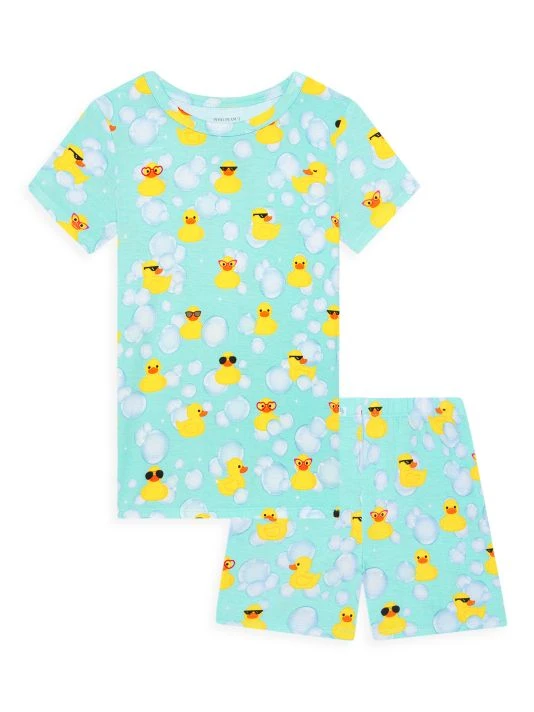 Posh Peanut Little Kid's Ducky 2-Piece T-Shirt & Shorts Pajama Set For Kids 3 Posh Peanut Little Kid's Ducky 2-Piece T-Shirt & Shorts Pajama Set For Kids