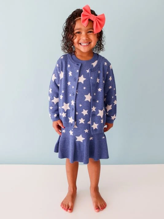 Posh Peanut Little Girl's & Girl's Galaxy Cardigan Jacket For Kids 5 Posh Peanut Little Girl's & Girl's Galaxy Cardigan Jacket For Kids - Image 3