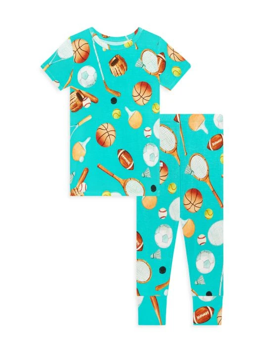 Posh Peanut Baby Boy's & Little Boy's Sports Day Short-Sleeve Pajama Set For Kids 3 Posh Peanut Baby Boy's & Little Boy's Sports Day Short-Sleeve Pajama Set For Kids