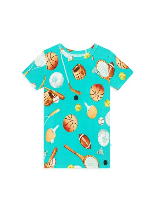 Posh Peanut Baby Boy's & Little Boy's Sports Day Short-Sleeve Pajama Set For Kids 4 Posh Peanut Baby Boy's & Little Boy's Sports Day Short-Sleeve Pajama Set For Kids - Image 2