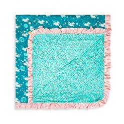 Posh Peanut Nella Luxe Ruffled Patoo Blanket For Kids